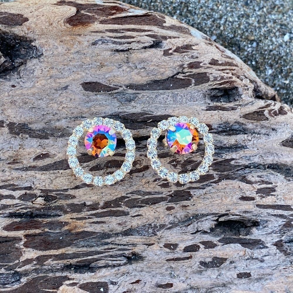 Handcrafted earrings with Swarovski crystal - Picture 5 of 6